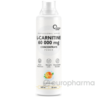 У - Optimum System концентрат л-карнитин 60 000 мг бутылка 500 мл апельсин (Уценка)