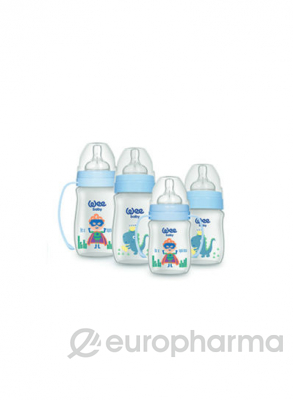 WeeBaby набор для кормления новорожденных Classic Plus № 6 шт голубой