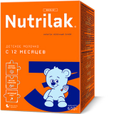Nutrilak напиток молочный сухой 3 картон 600 г № 6 шт