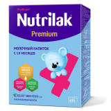 Nutrilak напиток молочный сухой Premium 4 картон 600 г № 6 шт