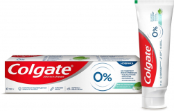 Colgate зубная паста от кариеса 0% бодрящая свежесть 130 г
