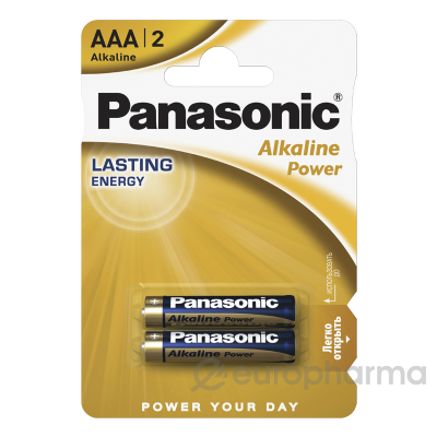 Panasonic батарейка LR03 Alkaline Power BL*2