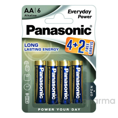 Panasonic батарейка LR6  Everyday Power  BL*2