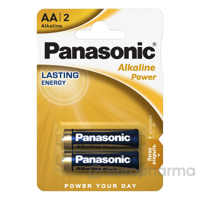 Panasonic батарейка  LR6 Alkaline Power BL*2
