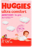 Huggies подгузники Ultra Comfort 3 для девочек № 78 шт