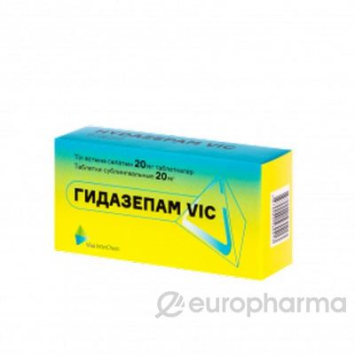 Гидазепам VIC 20 мг № 20 табл сублингвальные