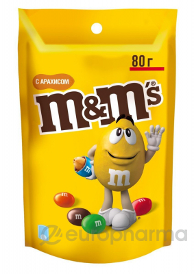 M&M`s шоколад с арахисом 80 г