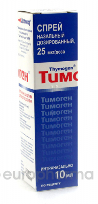 Тимоген 25 мкг/доза, 10 мл, наз. спрей