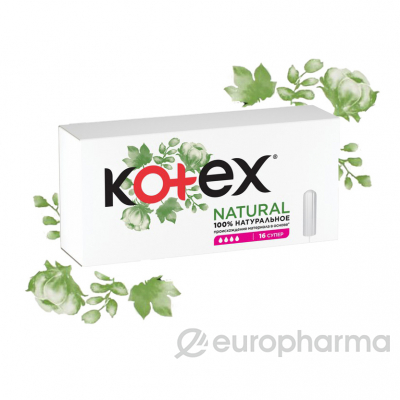 Kotex Тампоны Kotex® Natural Супер 16шт.