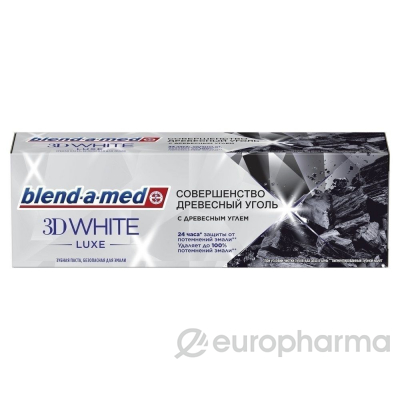 BLEND_A_MED Зубная паста 3D White Luxe Древесный уголь 75 мл