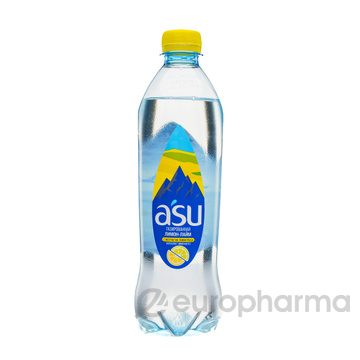 Asu вода газированная 0,5 л лимон-лайм