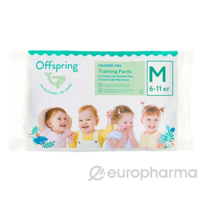 Offspring трусики-подгузники, Travel pack, M 6-11 кг. 3 шт. 3 расцветки