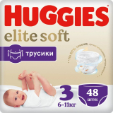 Huggies Elite Soft Pants (3) Mega 48x2