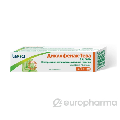Диклофенак-Тева 1% 40 г гель