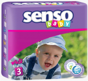 Senso Baby подгузники для детей с кремом бальзамом B3 22 шт