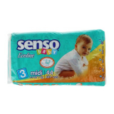 Senso Baby подгузники для детей Ecoline с кремом бальзамом D3 44 шт