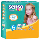 Senso Baby подгузники для детей Ecoline с кремом бальзамом D6 32 шт