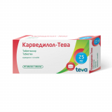Карведилол-Тева 25 мг № 30 табл