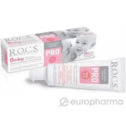 Rocs зубная паста Pro baby с 0 месяцев 45 гр