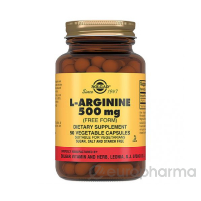 Solgar L-ARGININE 500 мг № 50 капс