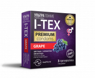 I-TEX презервативы ультратонкие с ароматом винограда 3 шт