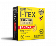 I-TEX презервативы ультратонкие с ароматом банана 3 шт