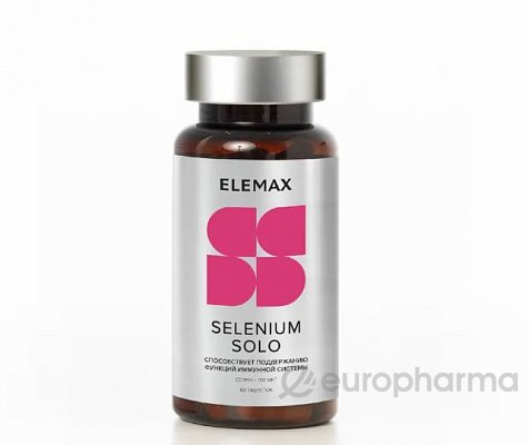 Selenium Solo- Селениум Соло №60 ELEMAX 400 мг