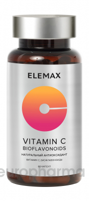 Vitamin C bioflavonoids- Вит С с бифлавоноидами №60 ELEMAX 720 мг