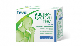 АЦЕТИЛЦИСТЕИН-ТЕВА 200 мг № 20 гран.д/пригот-я р-ра