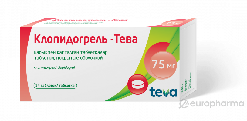 Клопидогрель-Тева 75 мг № 14 табл п/о