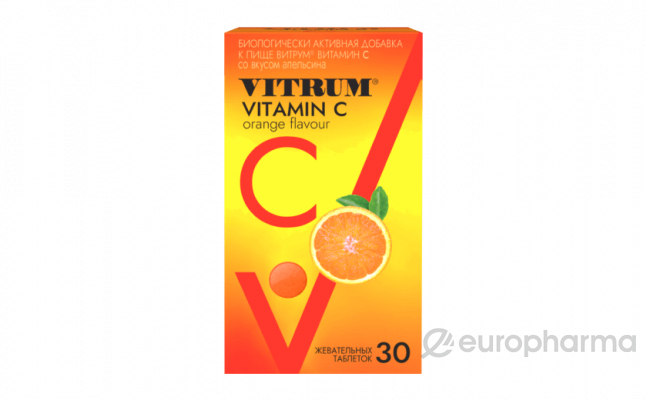 Витрум® Витамин С апельсин 600 мг №30
