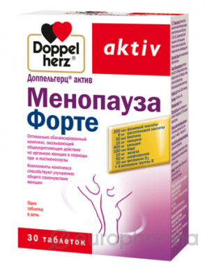 Доппельгерц® Актив Менопауза Форте (таблетки массой 1520 мг) №30