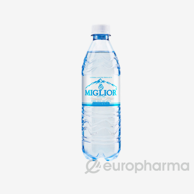 Вода Природная «MIGLIOR» БЕЗ ГАЗА 0,5 л