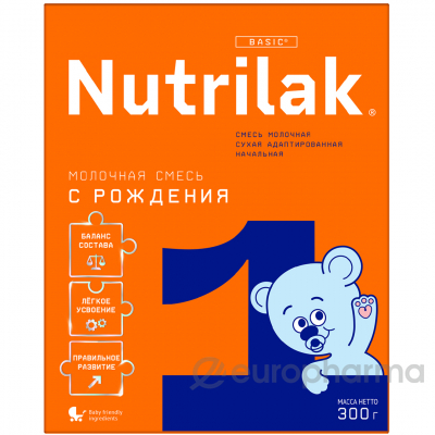 Нутрилак (Nutrilak) 1 смесь сухая молочная адаптированная до 6 мес 300 гр