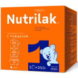 Нутрилак (Nutrilak) 1 смесь сухая молочная адаптированная до 6 мес 1050 гр