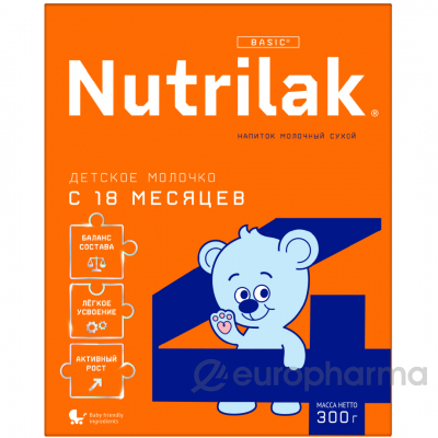 Нутрилак (Nutrilak) 4 напиток мол. сух. 300 гр