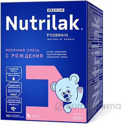 Нутрилак (Nutrilak) Premium 1 смесь мол. сух. адап. начальная 600 гр