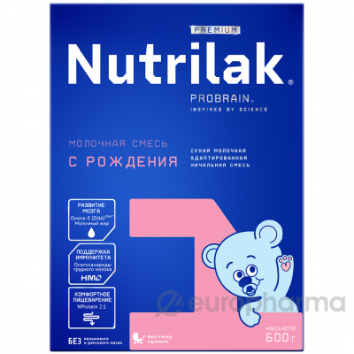 Нутрилак (Nutrilak) Premium 1 смесь мол. сух. адап. начальная 600 гр