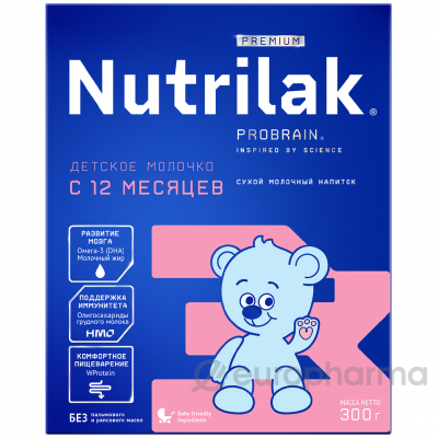 Нутрилак (Nutrilak) Premium 3 напиток мол. сух. 300 гр