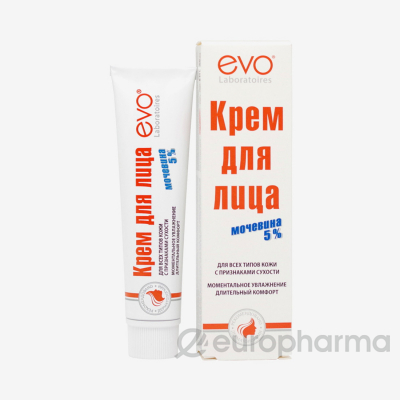 EVO Крем для лица с мочевиной 5% для всех типов кожи с признаками сухости