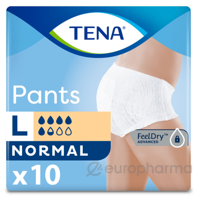 TENA Pants трусы-подгузники для взрослых размер Large 10 шт