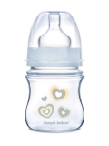 Бутылочка PP EasyStart с широким горлышком антиколиковая, 120 мл, 0+ Newborn baby, белый 35/216_bei