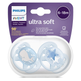 Philips AVENT ultrasoft soother 6-18m DECO BOY 2pcs