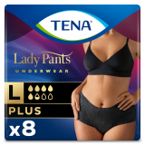 TENA Lady Pants Plus Black урологические трусы для женщин L 8 шт.