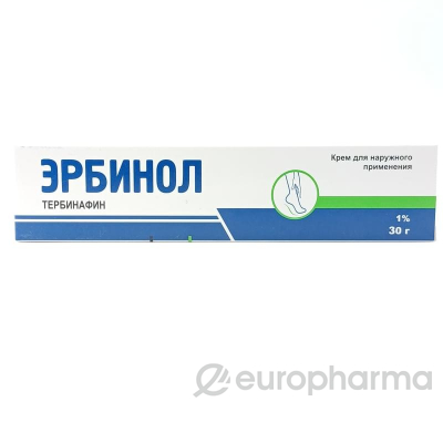 Эрбинол 10 мг/г 30 г крем д/наружного прим.
