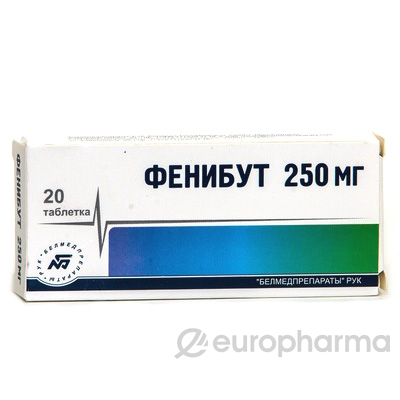 Фенибут 250 мг, №20, табл. Фенибут 250 мг, №20, табл.