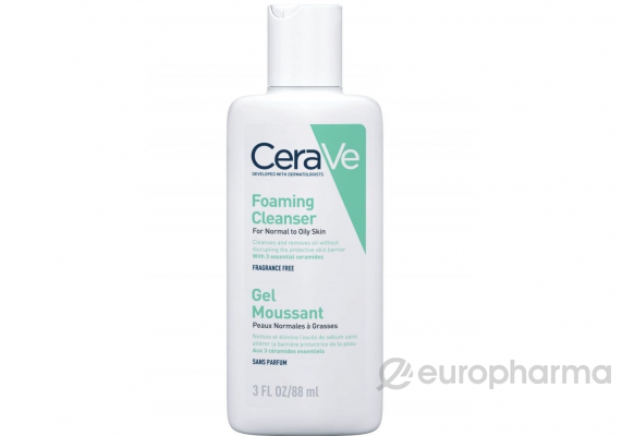 CeraVe Гель интенсивно очищающий для нормальной и жирной кожи 88мл