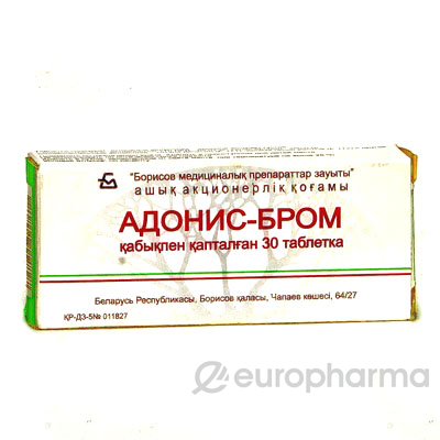Адонис-бром №30, табл. Адонис-бром №30, табл.