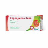 Карведилол-Тева  6,25 мг № 30 табл