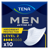 TENA MEN Active Fit урологические прокладки для мужчин Уровень 2, 10 шт